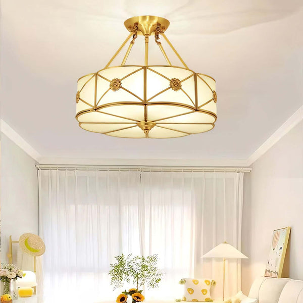 Preston Ceiling Lamp – American Simplicity Light Luxury Flower Lamp | Alsolight