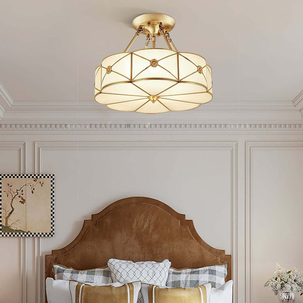Preston Ceiling Lamp – American Simplicity Light Luxury Flower Lamp | Alsolight