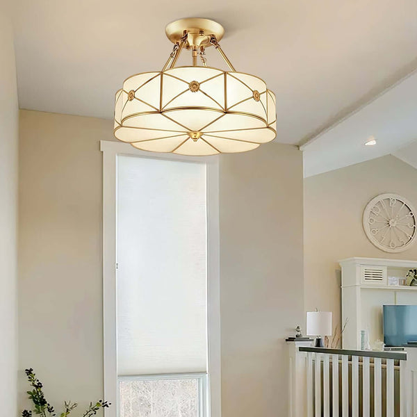 Preston Ceiling Lamp – American Simplicity Light Luxury Flower Lamp | Alsolight