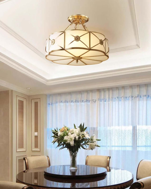Preston Ceiling Lamp – American Simplicity Light Luxury Flower Lamp | Alsolight