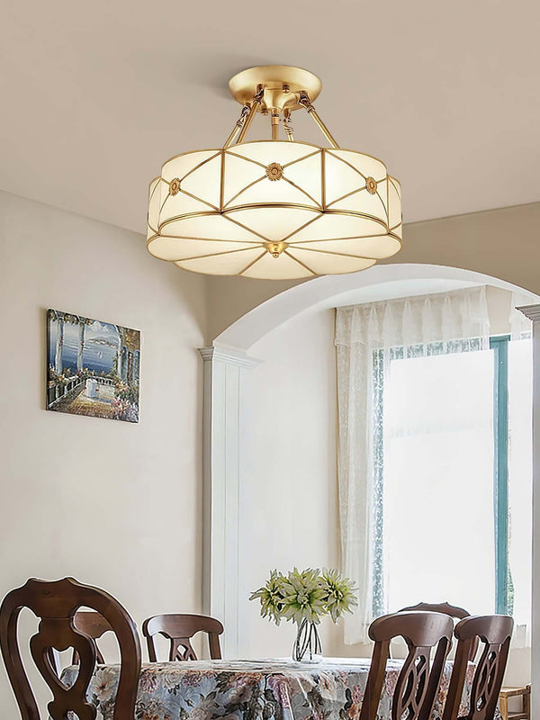 Preston Ceiling Lamp – American Simplicity Light Luxury Flower Lamp | Alsolight
