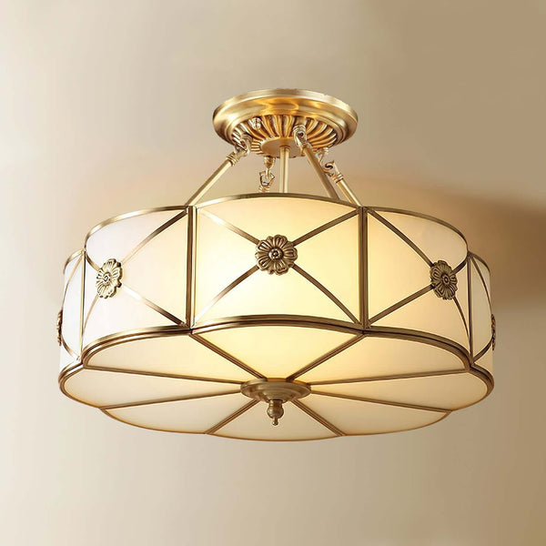 Preston Ceiling Lamp – American Simplicity Light Luxury Flower Lamp | Alsolight