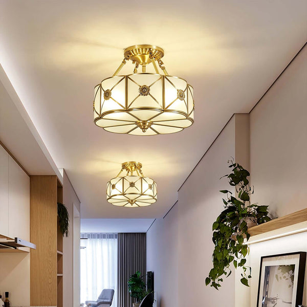 Preston Ceiling Lamp – American Simplicity Light Luxury Flower Lamp | Alsolight