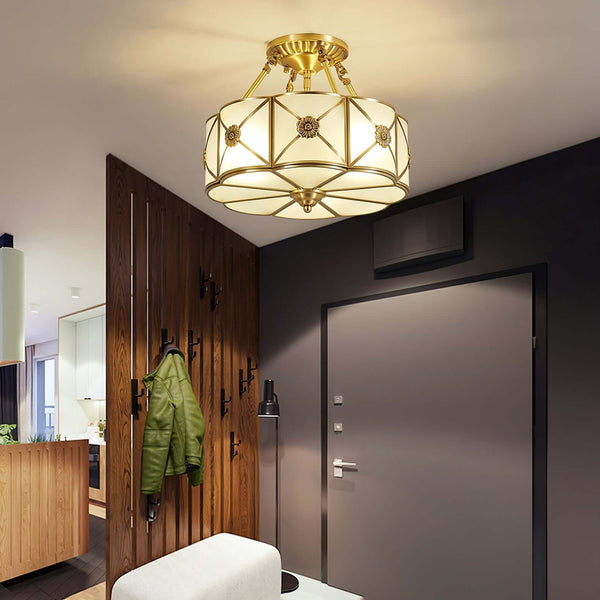 Preston Ceiling Lamp – American Simplicity Light Luxury Flower Lamp | Alsolight