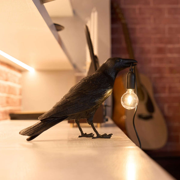 Raven Shape Crow Table Lamp – Unique & Modern Accent Lighting | Alsolight