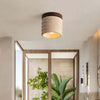 Ridge Artisan Ceiling Lamp – Japanese Wabi-Sabi Aisle Travertine Light | Alsolight