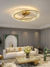 Round Crystal Rings Ceiling Lamp – Elegant Modern Lighting | Alsolight