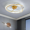 Round Crystal Rings Ceiling Lamp – Elegant Modern Lighting | Alsolight