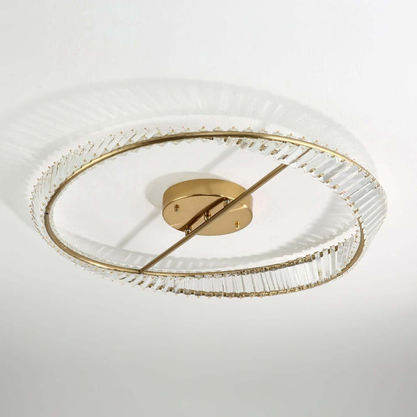 Round Crystal Rings Ceiling Lamp – Elegant Modern Lighting | Alsolight