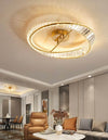 Round Crystal Rings Ceiling Lamp – Elegant Modern Lighting | Alsolight
