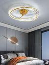 Round Crystal Rings Ceiling Lamp – Elegant Modern Lighting | Alsolight