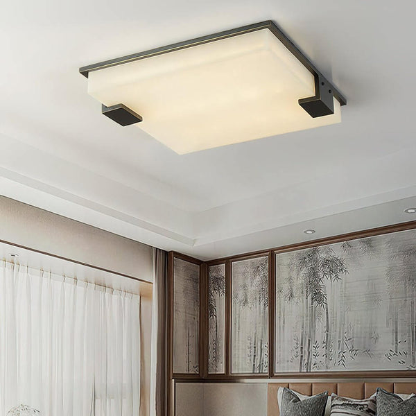 Sikweya Ceiling Light, Square Flush Mount, Modern Living Room Design | Alsolight