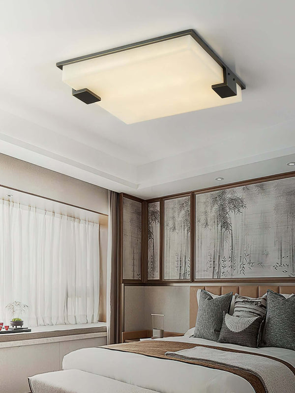 Sikweya Ceiling Light, Square Flush Mount, Modern Living Room Design | Alsolight
