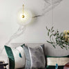 Slanciu Round Alabaster Wall Light – Elegant Brass Accent Lamp | Alsolight