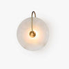 Slanciu Round Alabaster Wall Light – Elegant Brass Accent Lamp | Alsolight