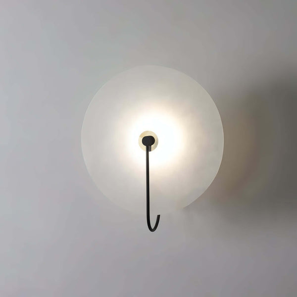 Slanciu Round Alabaster Wall Light – Elegant Brass Accent Lamp | Alsolight