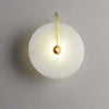 Slanciu Round Alabaster Wall Light – Elegant Brass Accent Lamp | Alsolight