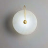 Slanciu Round Alabaster Wall Light – Elegant Brass Accent Lamp | Alsolight