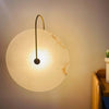 Slanciu Round Alabaster Wall Light – Elegant Brass Accent Lamp | Alsolight