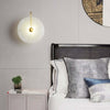 Slanciu Round Alabaster Wall Light – Elegant Brass Accent Lamp | Alsolight