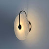 Slanciu Round Alabaster Wall Light – Elegant Brass Accent Lamp | Alsolight