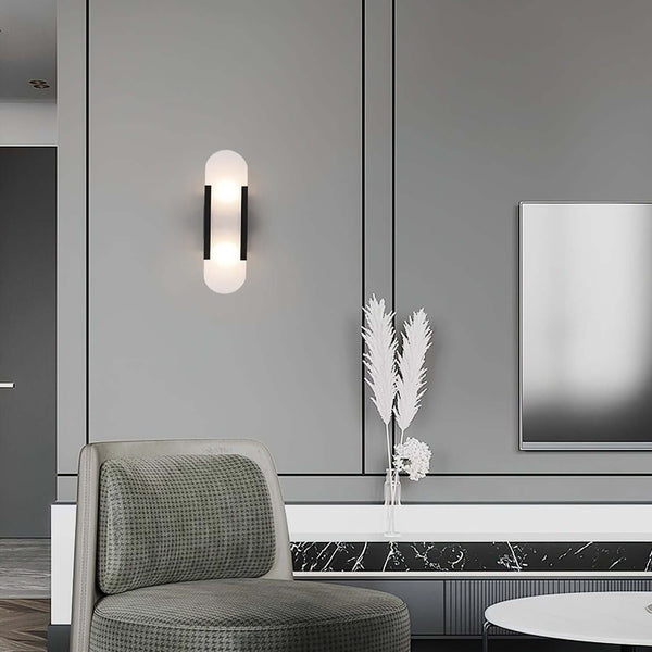 Slanciu Wall Light – Handcrafted Alabaster & Brass Wall Lamp | Alsolight