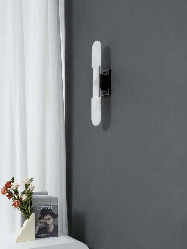 Slanciu Wall Light – Handcrafted Alabaster & Brass Wall Lamp | Alsolight