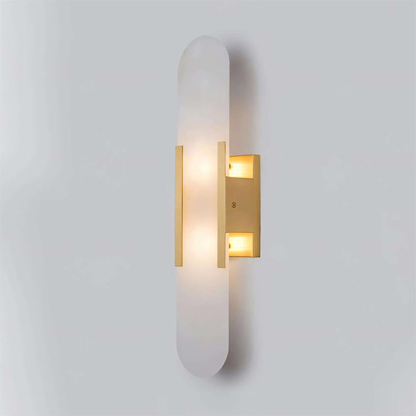 Slanciu Wall Light – Handcrafted Alabaster & Brass Wall Lamp | Alsolight