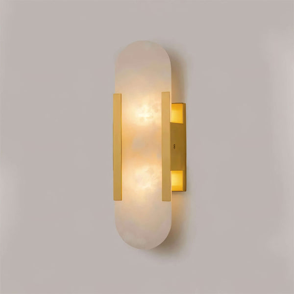 Slanciu Wall Light – Handcrafted Alabaster & Brass Wall Lamp | Alsolight