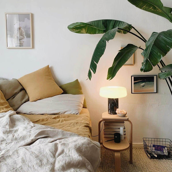 Solid Table Lamp - Marble Simple and Stylish Small Bedside Lamp | Alsolight