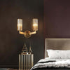 Stylish Kayla Brass Wall Lamp – Elegant Glass & Metal Design | Alsolight