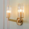 Stylish Kayla Brass Wall Lamp – Elegant Glass & Metal Design | Alsolight