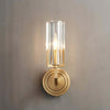 Stylish Kayla Brass Wall Lamp – Elegant Glass & Metal Design | Alsolight