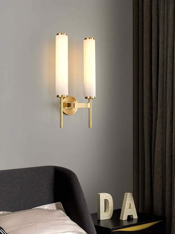 Stylish Lavilla Wall Lamp – Elegant Alabaster Brass Sconce | Alsolight