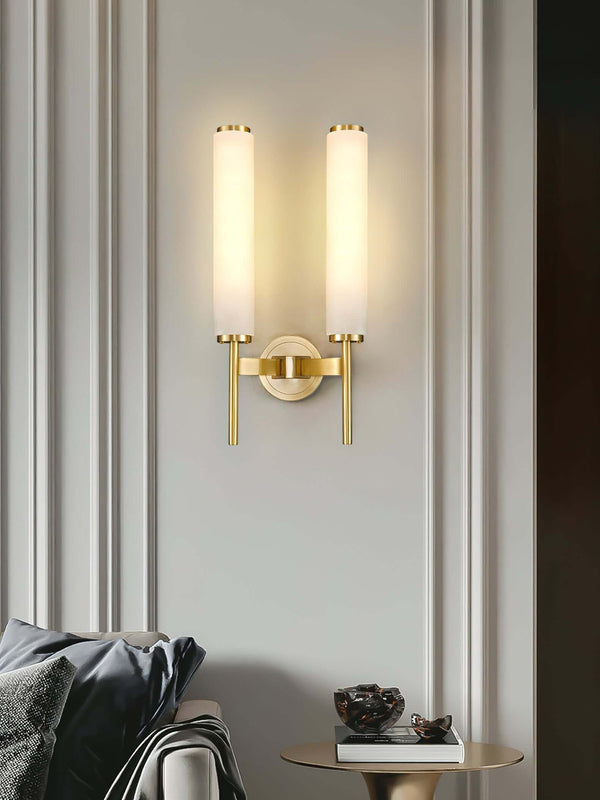 Stylish Lavilla Wall Lamp – Elegant Alabaster Brass Sconce | Alsolight