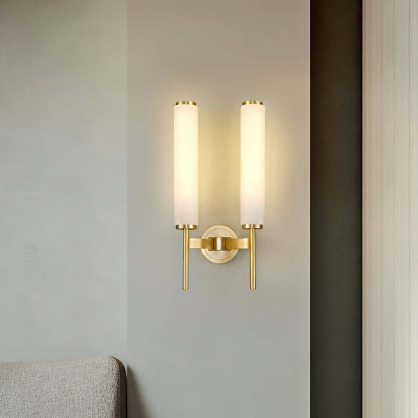 Stylish Lavilla Wall Lamp – Elegant Alabaster Brass Sconce | Alsolight