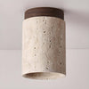 Teppa Ceiling Light – Travertine Cylindrical Light for Bedroom & Aisle | Alsolight
