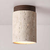 Teppa Ceiling Light – Travertine Cylindrical Light for Bedroom & Aisle | Alsolight