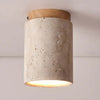 Teppa Ceiling Light – Travertine Cylindrical Light for Bedroom & Aisle | Alsolight