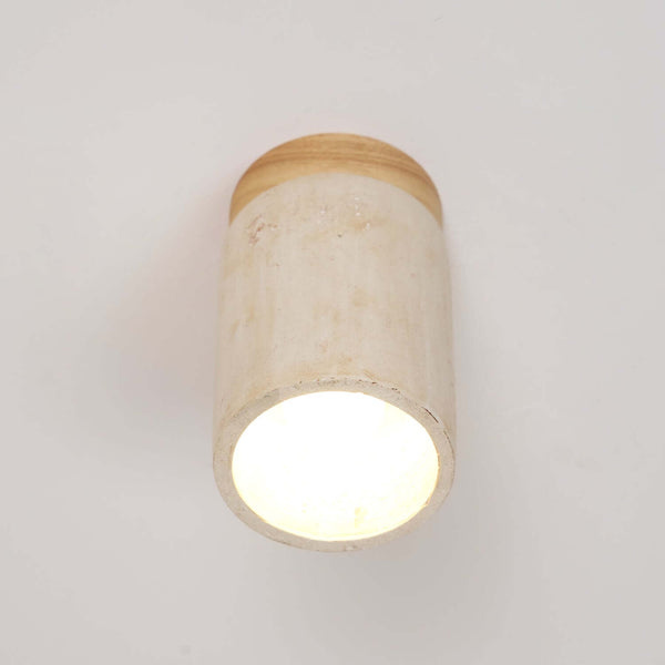 Teppa Ceiling Light – Travertine Cylindrical Light for Bedroom & Aisle | Alsolight