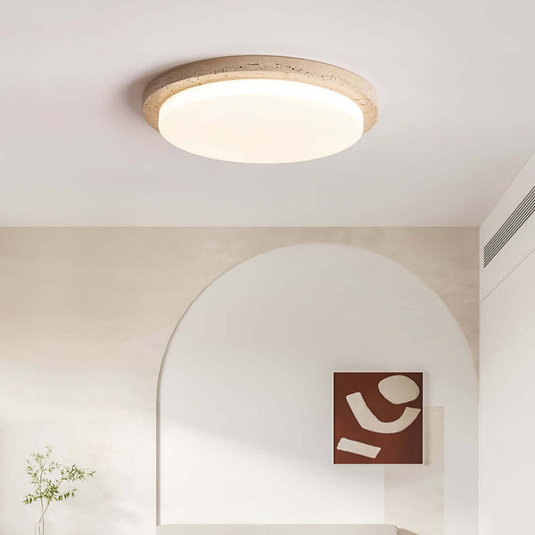 Terra Ceiling Light – Modern Style with Brass & Natural Stone | Alsolight