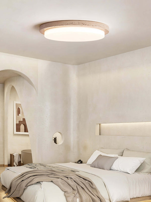 Terra Ceiling Light – Modern Style with Brass & Natural Stone | Alsolight