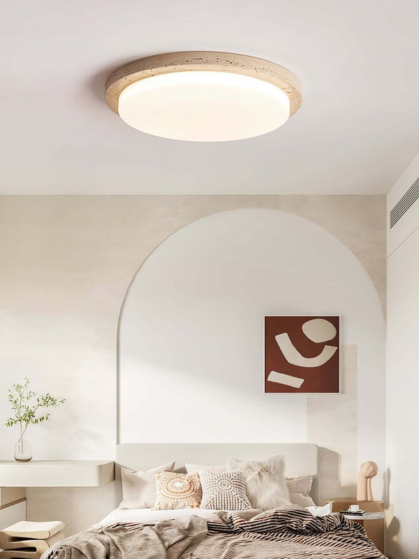 Terra Ceiling Light – Modern Style with Brass & Natural Stone | Alsolight