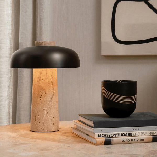 Terra Dome Table Lamp – Original Stone Retro Ins Style Mushroom Lamp | Alsolight