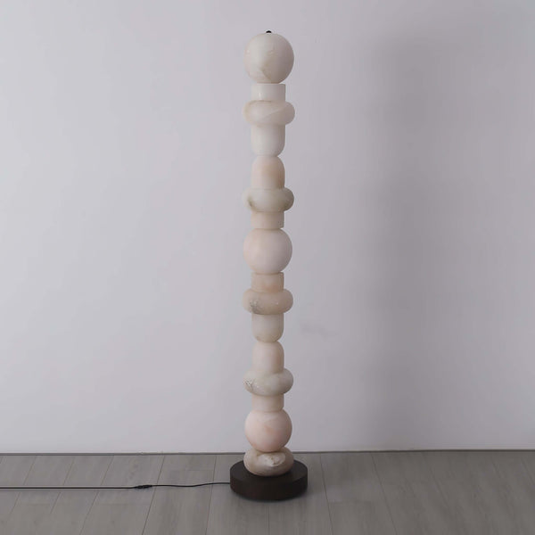 Tribeca Floor Lamp – Stacking Alabaster Elegance with Modern Design | Alsolight