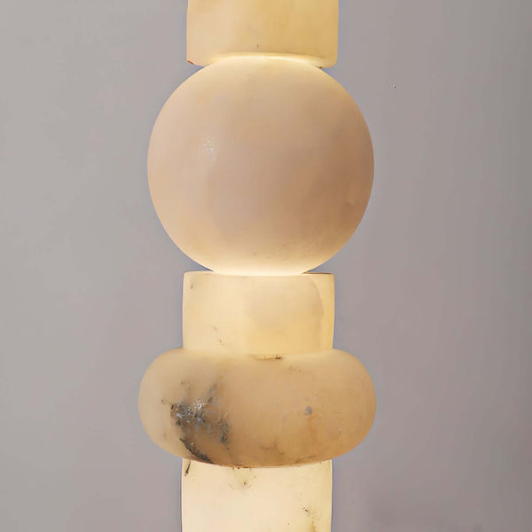 Tribeca Floor Lamp – Stacking Alabaster Elegance with Modern Design | Alsolight
