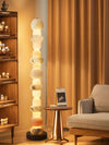 Tribeca Floor Lamp – Stacking Alabaster Elegance with Modern Design | Alsolight
