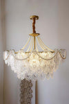 Vervira Chandelier – Modern Crystal Pearl Pendant Light, Gold Finish | Alsolight