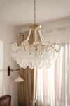 Vervira Chandelier – Modern Crystal Pearl Pendant Light, Gold Finish | Alsolight