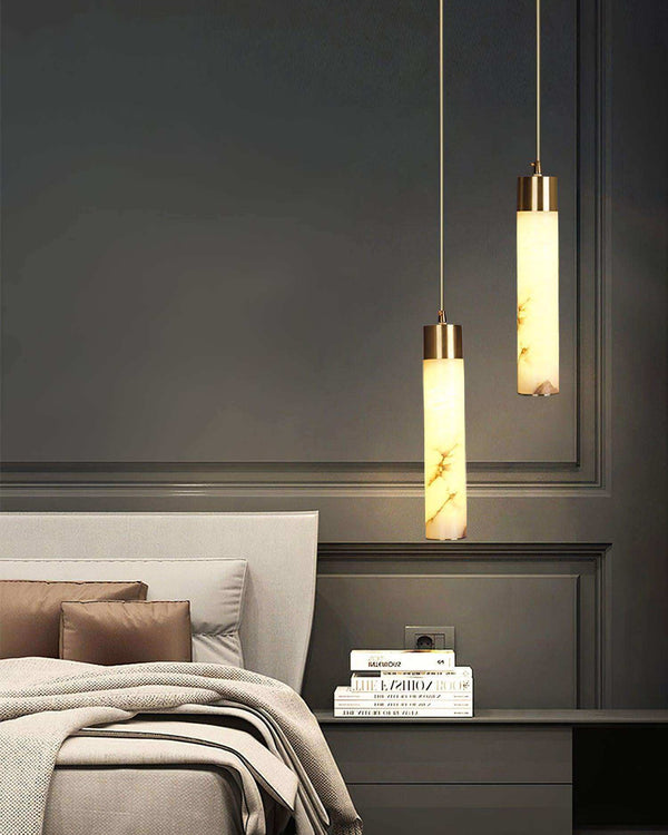 Vintage Alabaster Tala Pendant Light – Elegant Brass Hanging Lamp | Alsolight